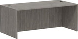 Alera Valencia Series Straight Front Desk Shell, 71" x 35.5" x 29.63", Gray