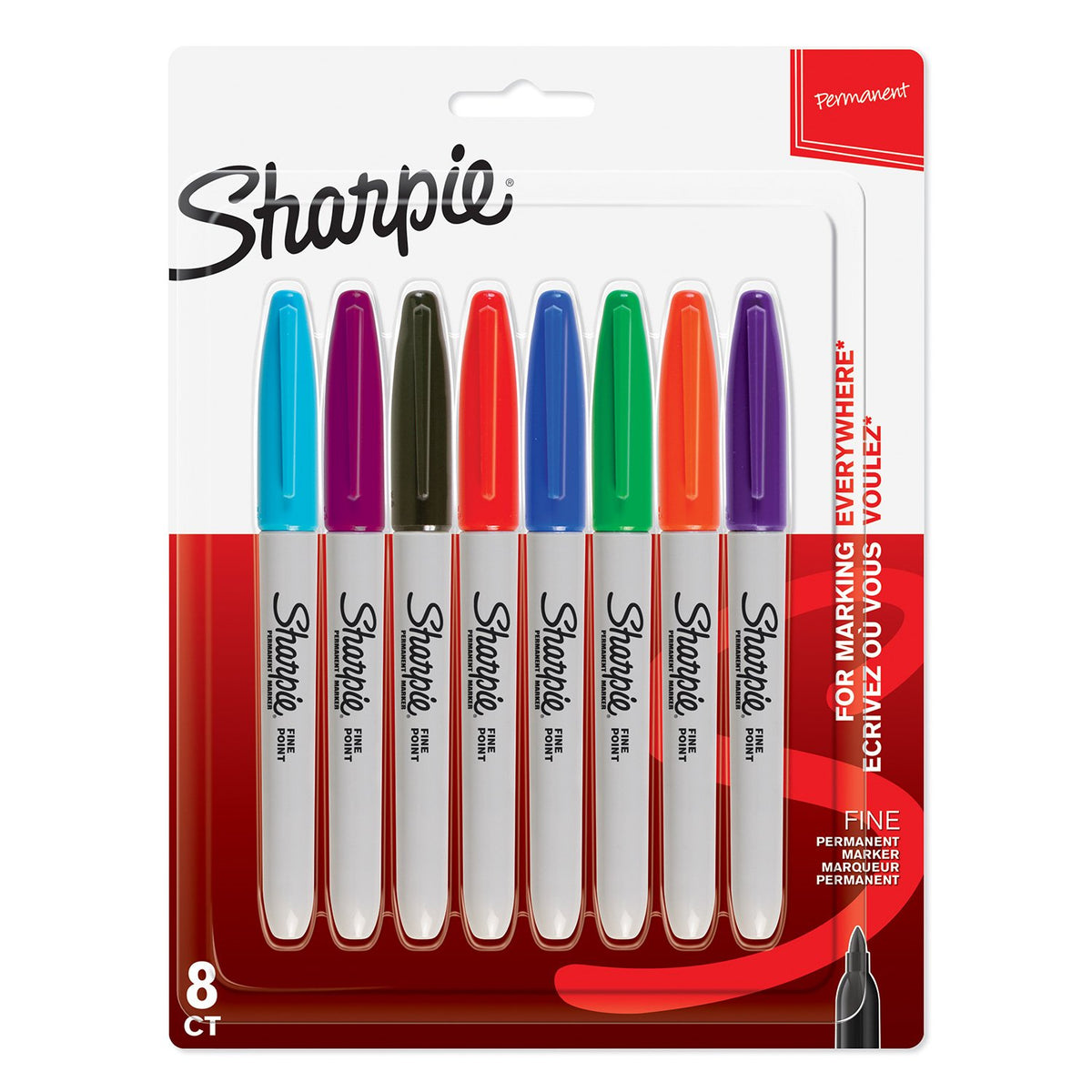 Sharpie Flamingo assortment / 1 Count (Pack of 24) / Pocket Permanent Markers