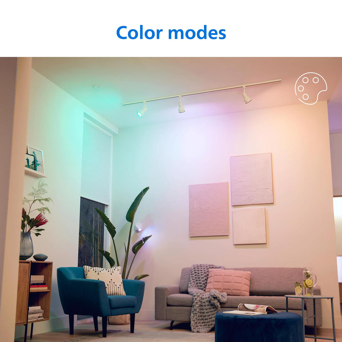Smart Wi-Fi Connected LED 45-Watt R20 Light Bulb 4-Pack by PHILIPS – Plastic, Multicolor + Tunable White, Pack of 4, Model 567123
