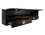 Buyers Products Company Black Diamond Tread / 88 x 21 x 13.5 / Two Drawers Truck Bed Toolboxes