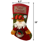 Sunnyglade Christmas Stocking Set, 18 Inch, 3 Pack