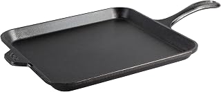 Lodge Pre-Seasoned Cast Iron Square Griddle, PFAS-Free, 11 Inches