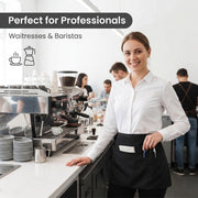 Black Waist Server Apron by Generic – Multicolor, Model 1pc