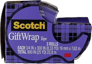 3M 311x 3/4 X 300 Gift Wrap Scotch Tape 3 Count