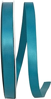 Reliant Ribbon Single Face Sfs Satin Ribbon, 5/8 Inch X 100 Yards, Teal