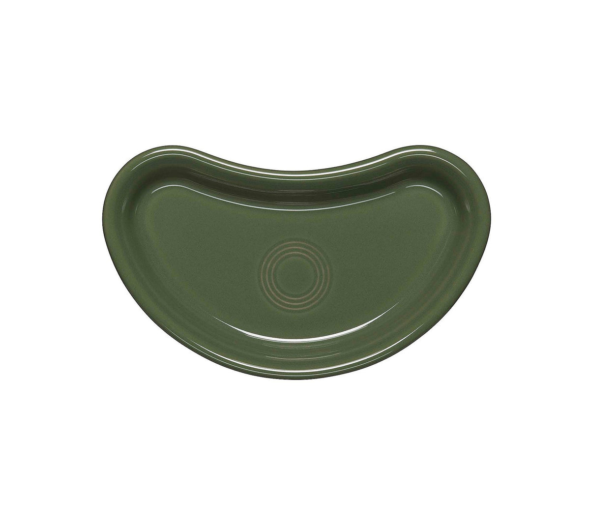Bistro Crescent Plate by Homer Laughlin – Ceramic, Sage, Model 340-1490