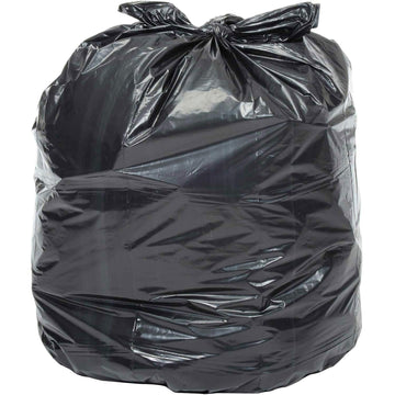 42 Gallon Contractor Black Trash Bags by Napco Bag And Film – 50 Count (Pack of 1), 42.0 gallons, LLDPE, Black, Model M32503