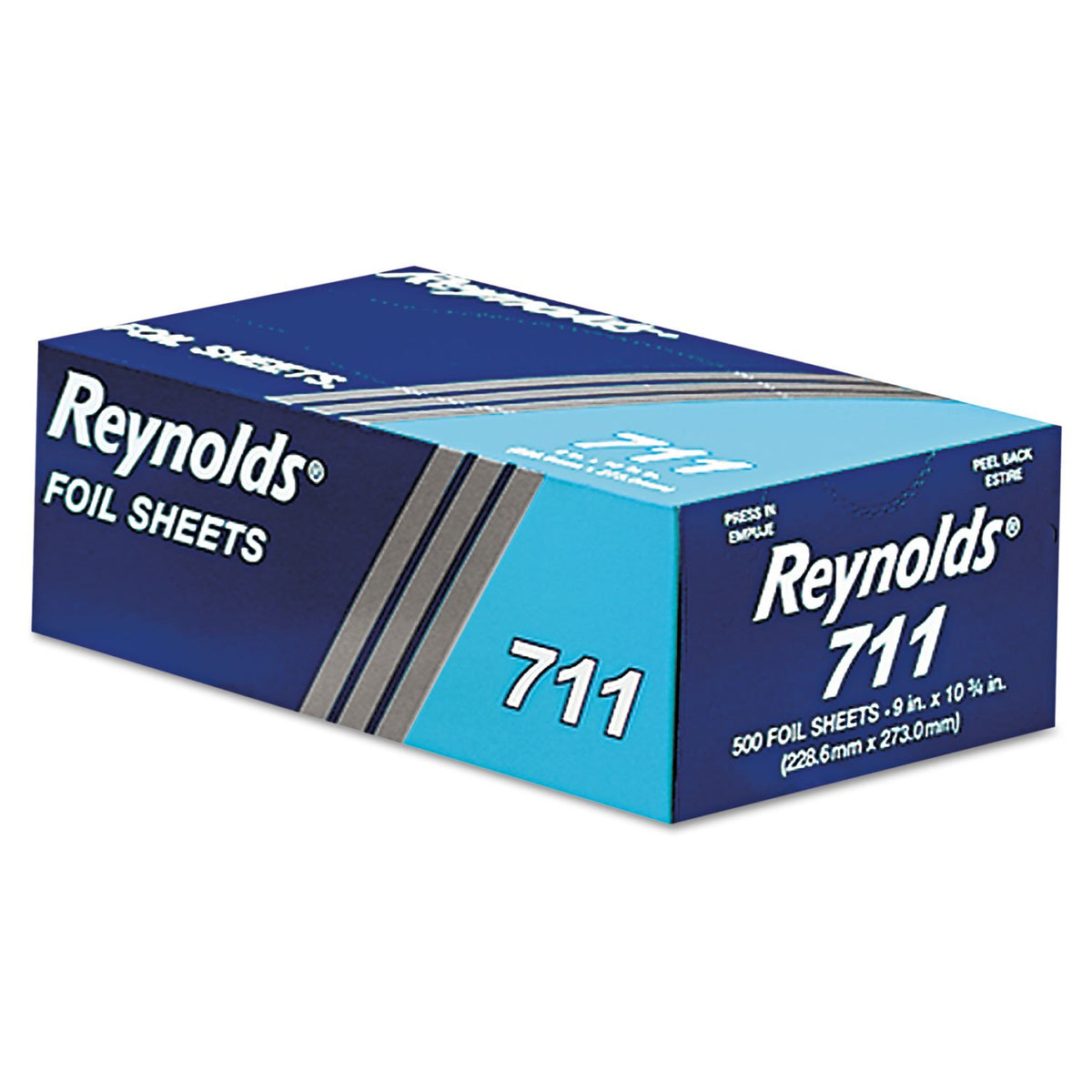 Wrap 711 Pop-Up Interfolded Aluminum Foil Sheets by Reynolds – 6, Aluminum, Silver, Model RFP711