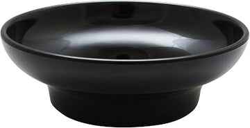 Thunder Group Retail pack-smooth melamine ramekin collection 8 oz, 4 3/4" salsa dish, black, comes in dozen