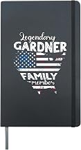 Surname Gardner US Flag Gardner Last Name Gardner Hardcover Journal, Black