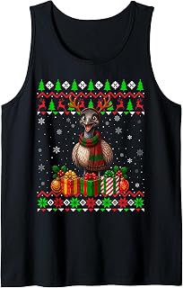 Emu Bird Christmas Ugly Sweaters Festive Emu Xmas Tank Top