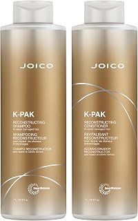Joico K-PAK Daily Reconstructing Shampoo & Conditioner | For Damaged Hair | Restore Shine | Smooth & Detangle | Eliminate Static | With Keratin & Guajava Fruit Extract