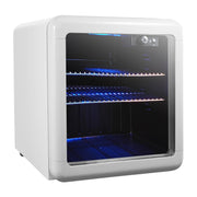 1.7 cu. ft. Retro Mini Beverage Cooler in White by Magic Chef – Medium, 1.7 cubic_feet, Plastic, White, Model MCB17CHW