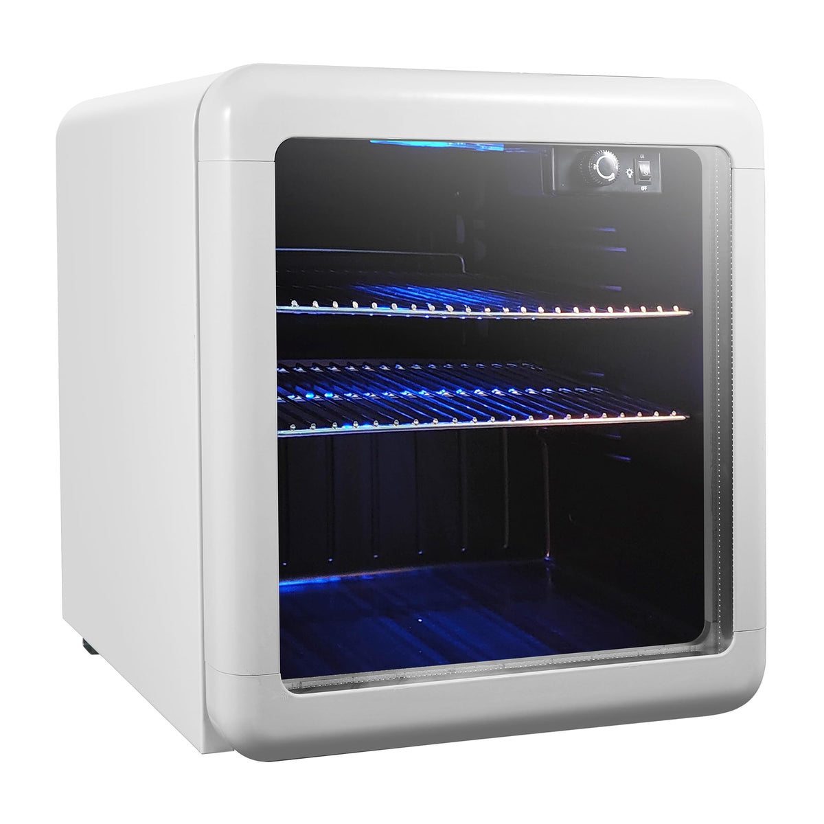 1.7 cu. ft. Retro Mini Beverage Cooler in White by Magic Chef – Medium, 1.7 cubic_feet, Plastic, White, Model MCB17CHW