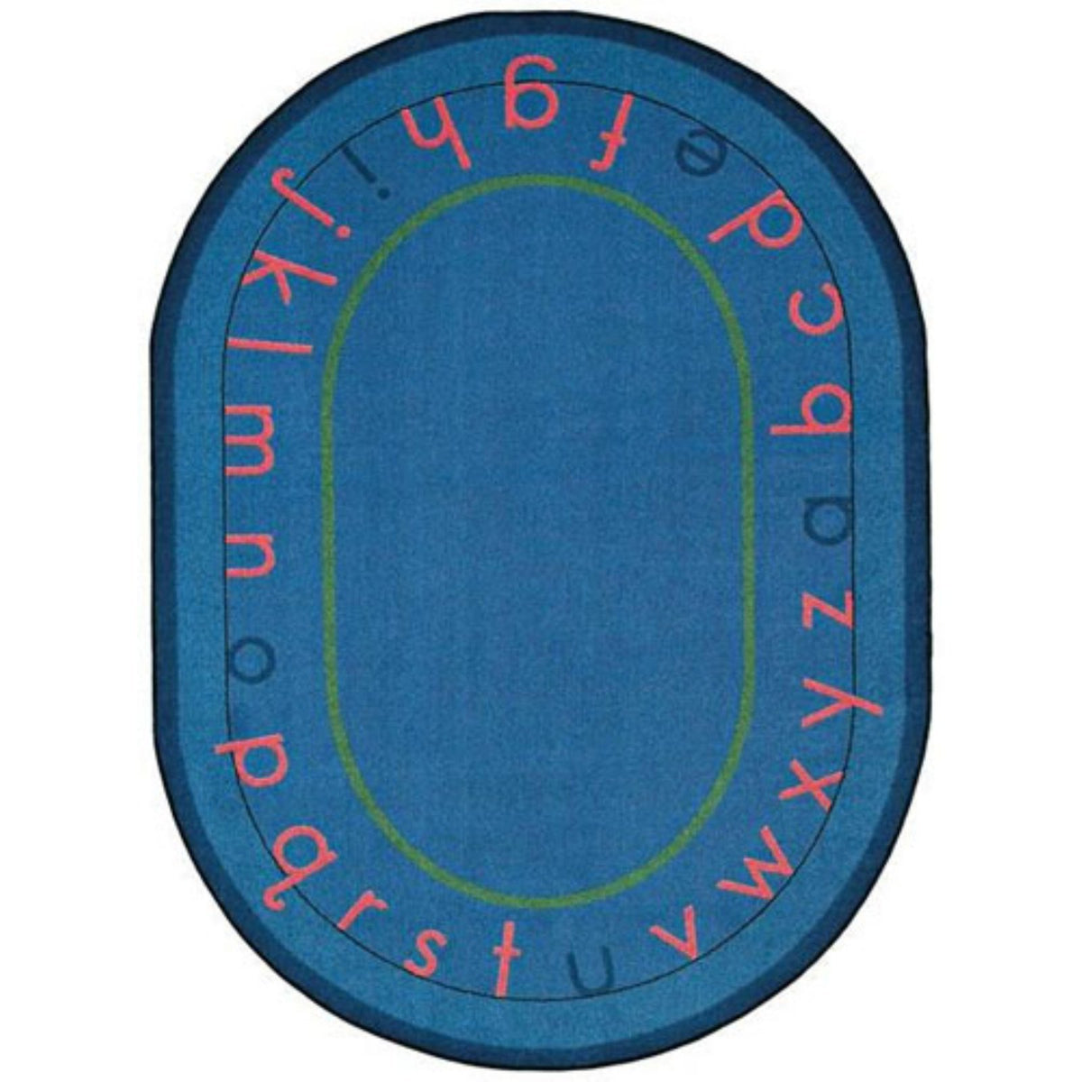 Montessori Alphabet Rug by Joy Carpets – 7'8" x 10'9" (Oval), Nylon, Multi Color, Model 1553DD