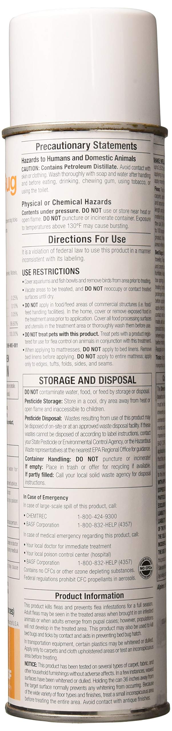PT Flea & Bed Bug Pressurized Insecticide - 14 oz. by Alpine – Model 12565
