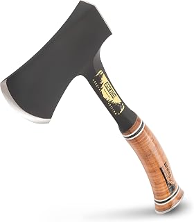 Estwing Sportsman's Axe, 14" Black Leather Grip Hatchet, E24ASEA
