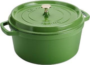 STAUB Cast Iron 7-qt Round Dutch Oven - Pistachio