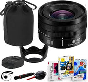 Panasonic LUMIX S 18-40mm f/4.5-6.3 Lens Bundle + Lens Hood, Pouch, Photo/Video Editing Software Package (11 Items)