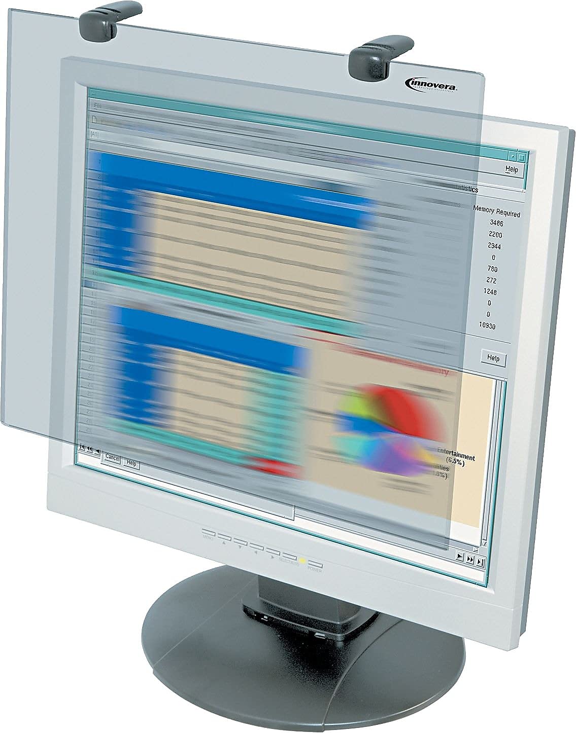46413 Premium Anti-Glare Blur Privacy Monitor Filter for 19 to 20 Inches LCD () by Innovera – 1-Pack, Model IVR46413