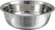 Winco Stainless Steel Chinese Colander with 5mm Holes, 15-Inch Diameter, Medium, Stainless Steel