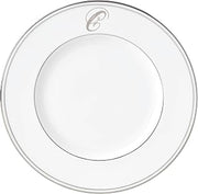 Lenox Federal Platinum Script Monogram Dinnerware Accent Plate, C