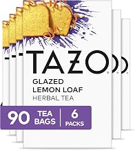TAZO Glazed Lemon Loaf Herbal Tea Bags, 90 Total Bags (15ct - Pack of 6)