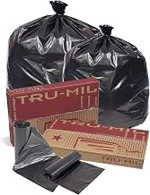 Linear Low 38x58 Black Perforated Coreless Roll Can Liner - 50 per case.