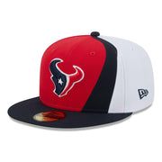 Men's Red/Navy Houston Texans Shock 59FIFTY Fitted Hat by New Era – 7, 100% Polyester, Houston Texans, Red, Model NFL F26 SHOCK 59FIFTY