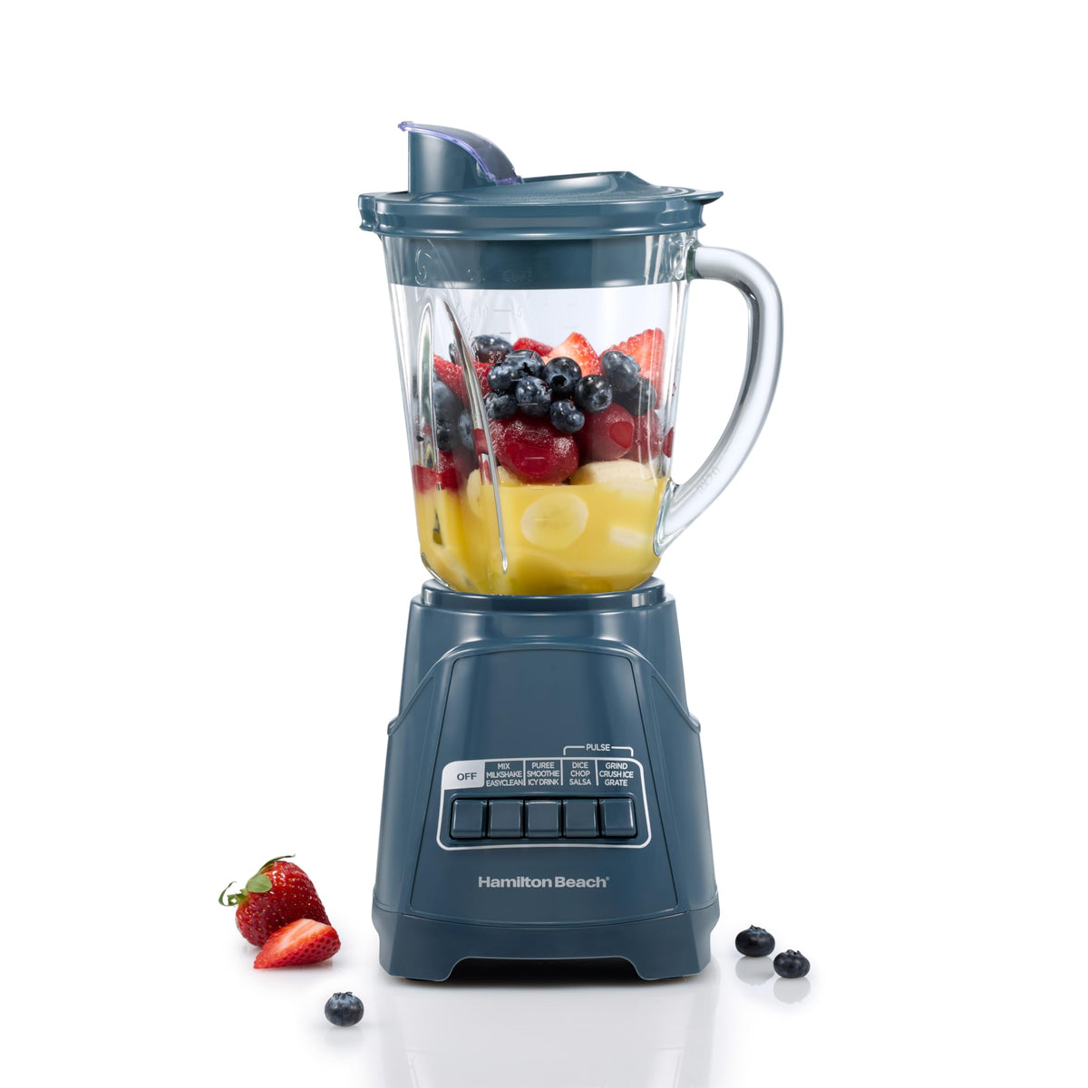 Hamilton Beach Kitchen Makeover Blue / 40 Oz. Glass Jar (Pack of 1) / 40 oz Jar Countertop Blenders