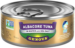 Genova Albacore Tuna in Water with Sea Salt 5 oz. Can (Pack of 12)