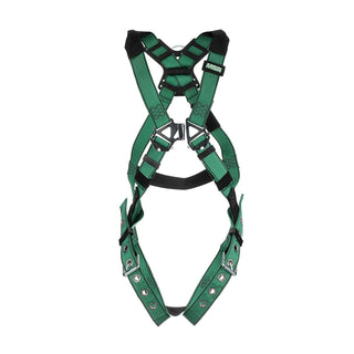 V-Form Full Body Safety Harness - Size: Standard (Medium) by MSA – Standard, Polyester, Green, Model 10197215