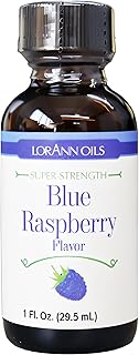 LorAnn Oils Super Strength Blue Raspberry Flavoring For Candy Making | 4X Stronger Than Extracts - Used For Candy, Icing, Baking - Concentrated Flavoring Oils - 1 Fl Oz (Pack of 1)