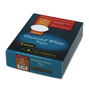 25% Cotton Diamond White Business Paper by Southworth – white, Model SOU3122410