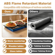 KAZRBEP Modular Warming Tray, 5 Panel Expandable, Black Tempered Glass