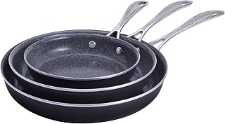 HENCKELS Capri Ceramic 3-pc Aluminum Ceramic Nonstick Fry Pan Set
