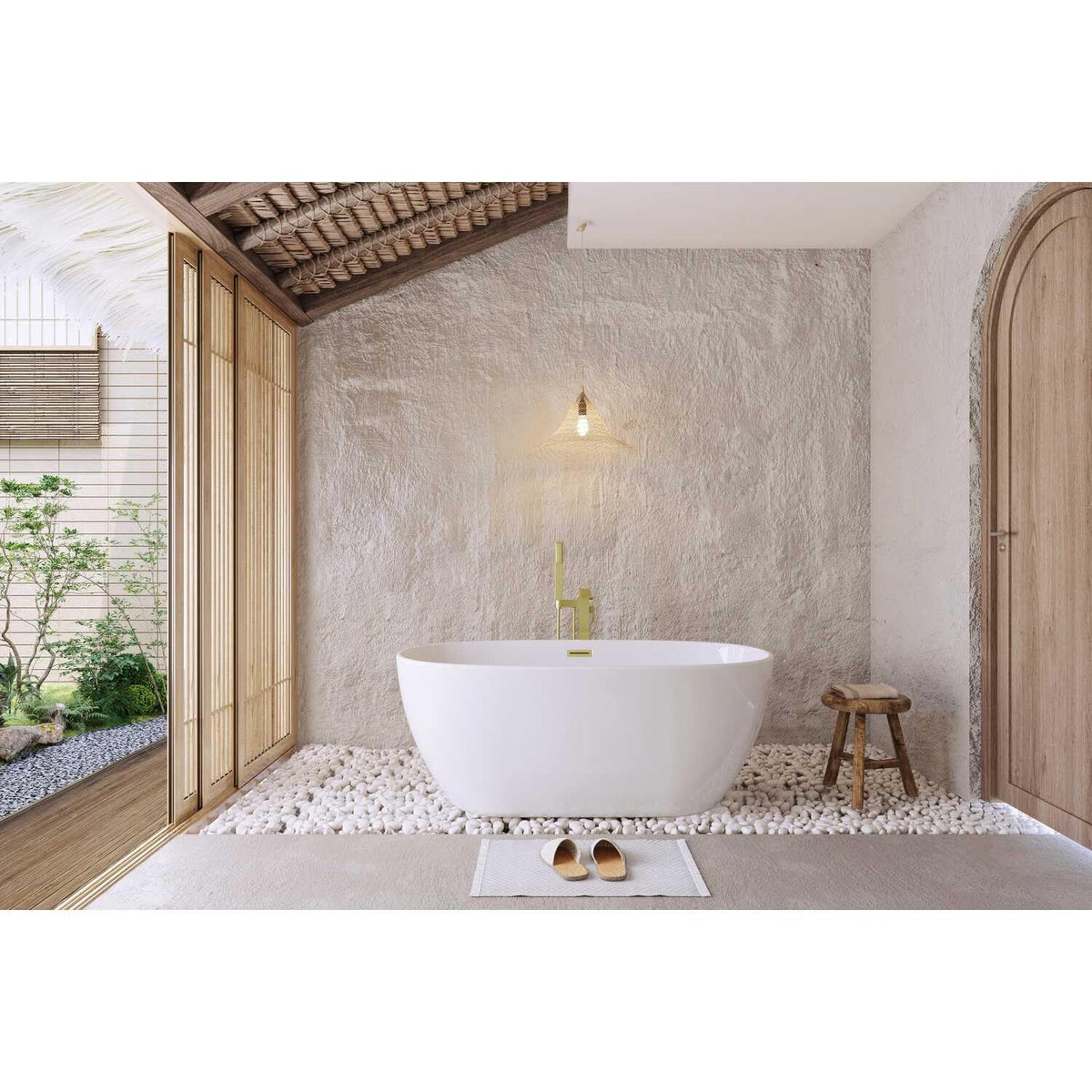 Allegra Soaking Bathtub by Lighting Design – White