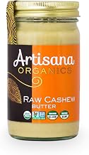 Artisana Organics Raw Cashew Butter 14 oz (6 Pack). Just One Ingredient, No Sugar Added, Vegan and Paleo Friendly, Non GMO.