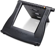 Kensington Adjustable Aluminum Laptop Stand for Desk, Ultra-Slim Lightweight Foldable Portable Notebook Holder, Anti-Slip Silicone Tablet Mount for 10"-17" Laptops and Tablets, Black K50428WW