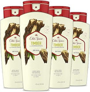 Old Spice Fresher Collection Men's Body Wash, Timber, 16 Fl Oz (Pack of 4)