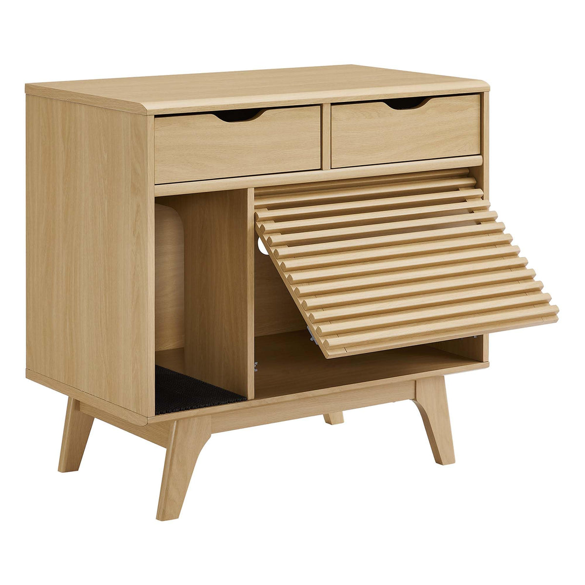 Modway Oak / unspecified / Mid-Century Modern Litter Box Enclosures