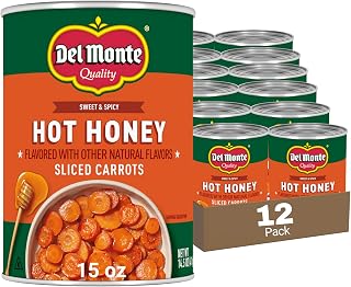 Del Monte Hot Honey Flavored Sliced Carrots, 14.5 oz. Cans, Pack of 12