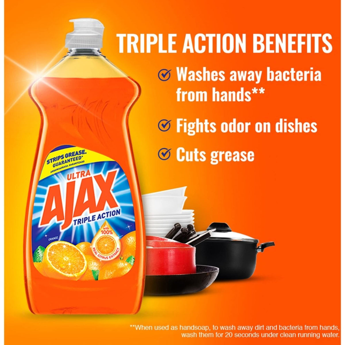 Ajax Orange / 28 Fl Oz (Pack of 9) / 9 Dish Soap