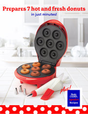 Mini Donut Maker by Betty Crocker – Mini, Plastic, Red, Model BC-2938CO