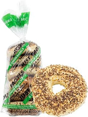 Just Bagels Onion Bagels - 8 Packs Of 6 Bagels Per Pack - 48 Total Non-GMO