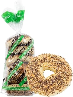 Just Bagels Onion Bagels - 8 Packs Of 6 Bagels Per Pack - 48 Total Non-GMO