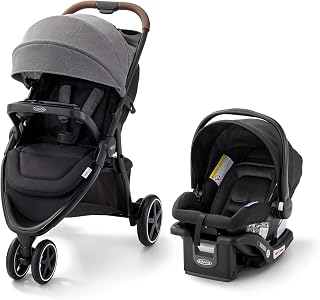 Graco Outpace LX All-Terrain Travel System - Includes SnugRide Lite Infant Car Seat, Briggs, High-Performance Stroller/Car Seat Combo, Practical & Durable