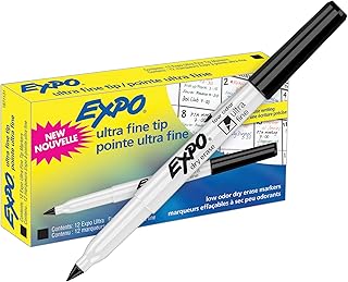 EXPO Low-Odor Dry Erase Markers, Fine Point