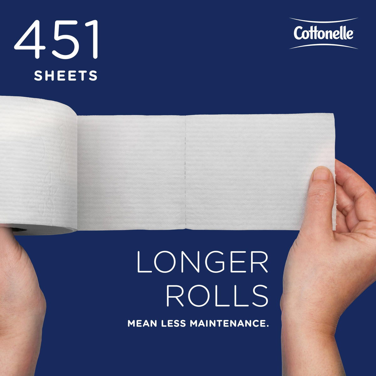 Cottonelle Professional 60 Rolls (451 Sheets each) / White / Standard Roll Toilet Paper Toilet Paper