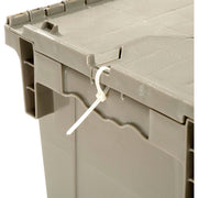 Distribution Container with HINGED LID by Monoflo – 18X13X15, Plastic, Gray, Model 270281GY